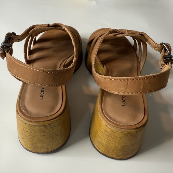 Lucky Brand - Genuine Leather Jemimmy Platform Sandals - Picture 4 of 9